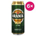 Braník Pivo Světlé výčepní | 6 x 500 ml