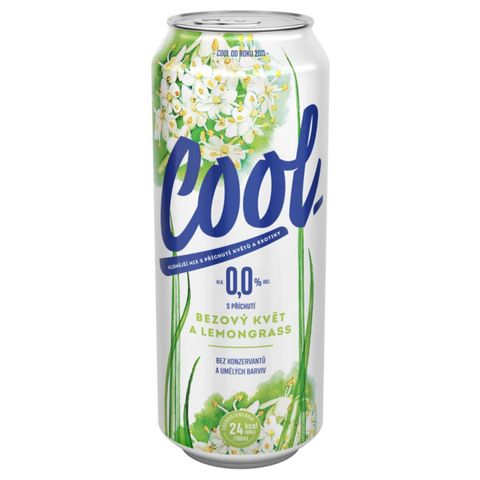 Cool Nealkoholický nápoj bezový květ & lemongrass | 500 ml