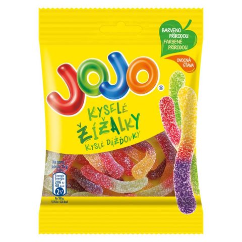 Jojo Želé bonbóny kyselé žížalky | 80 g