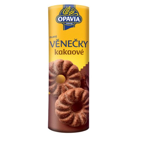 Opavia Zlaté Věnečky kakaové sušenky | 150 g