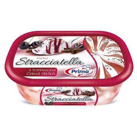 Prima Ice cream stracciatella & dark cherry | 900 ml