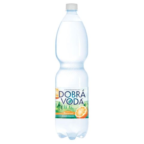 Dobrá Voda jemně perlivá pomeranč | 1.5 l