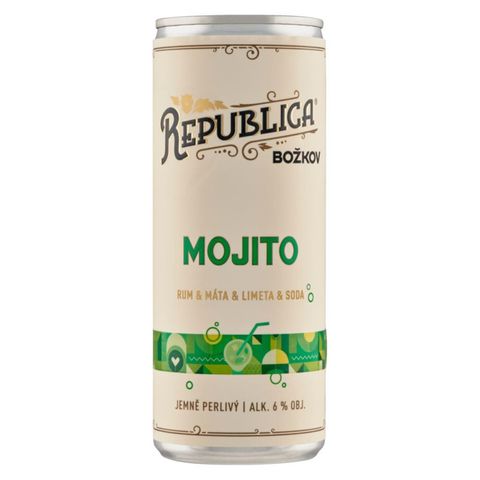 Božkov Republica Mojito Mixed Drink 6% | 250 ml