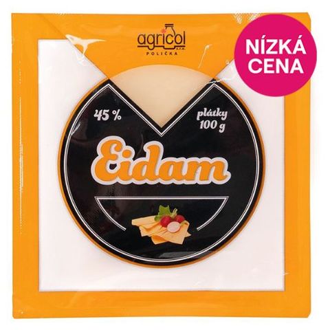 Agricol Eidam cheese 45% slices | 100 g