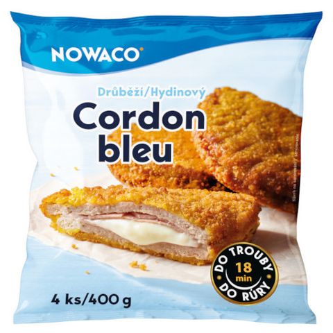 Nowaco Cordon bleu drůbeží mražený | 400 g