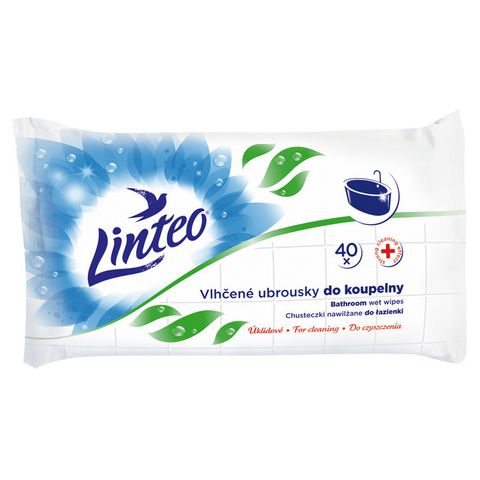 Linteo Wet cleaning wipes for the bathroom | 40 pcs