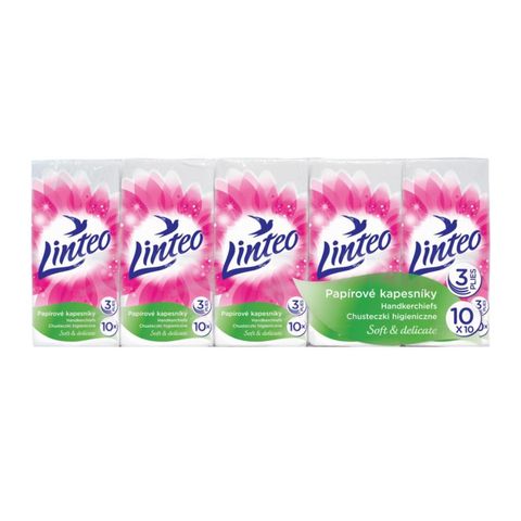 Linteo Paper tissues 3-Ply | 10 x 10 pcs