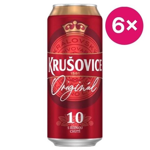 Krušovice Královská 10° plech | 6 x 500 ml