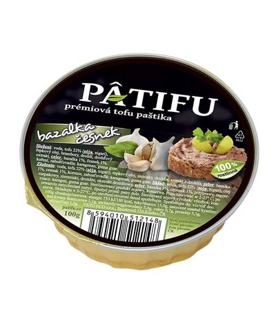 Veto Patifu Tofu spread basil & garlic | 100 g