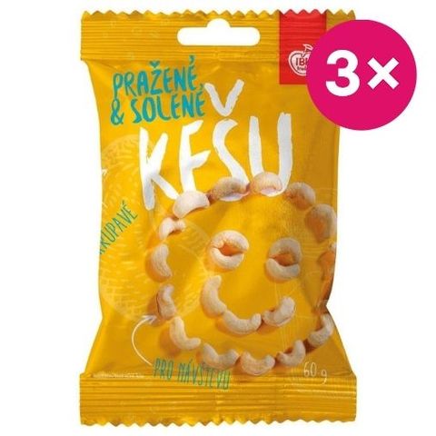 IBK kešu pražené solené | 3 x 60 g