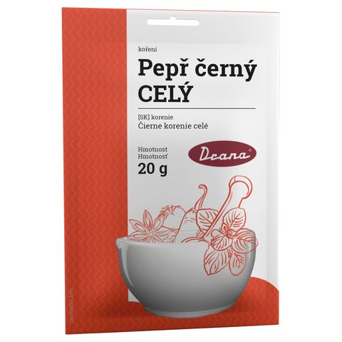 Drana Pepř černý celý | 20 g