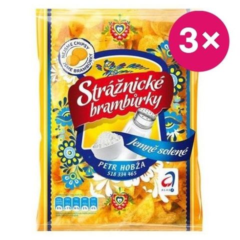 Strážnické brambůrky slané | 3 x 60 g