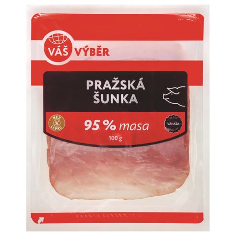 Váš Výběr Pražská šunka nejvyšší jakosti 95 % | 100 g