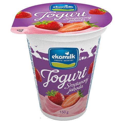 Ekomilk krémový jogurt jahoda | 150 g