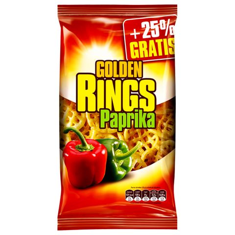 Golden Snack Rings paprika krekry | 80 g