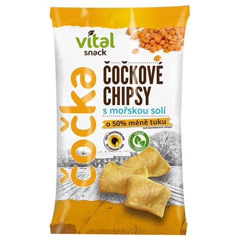 Vital Chips čočkové mořská sůl | 65 g