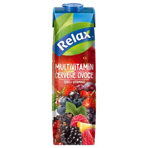 Relax Nápoj multivitamin červené ovoce | 1 l