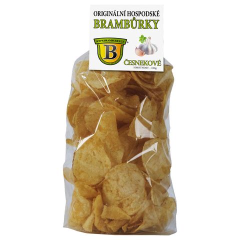 Originální hospodské brambůrky česnekové | 100 g