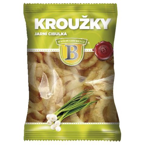 Originální brambůrky kroužky snack jarní cibulka | 50 g