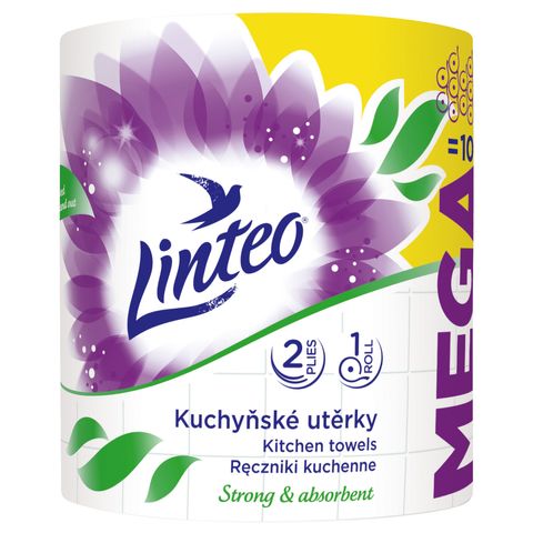 Linteo Kitchen Towels Mega, 2-Ply | 100 m