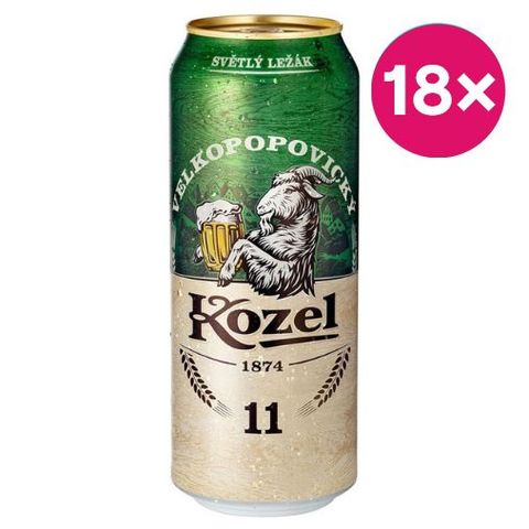 Kozel Beer 11° pale lager | 18 x 500 ml