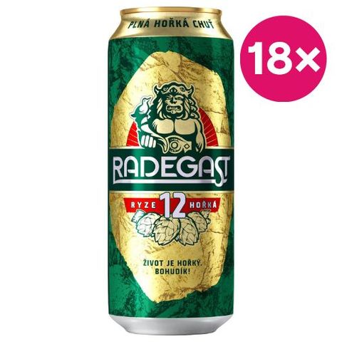 Radegast Beer Purely Bitter 12° Pale lager | 18 x 500 ml