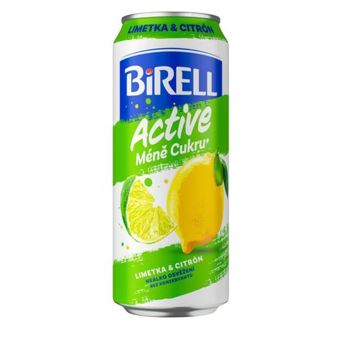 Birell Active méně cukru limetka & citrón | 500 ml