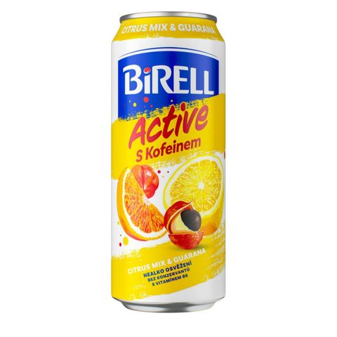 Birell Active with Caffeine Citrus Mix & Guarana Drink | 500 ml