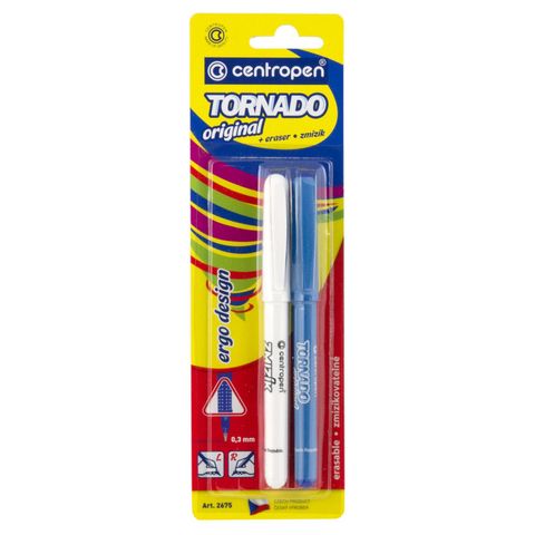 Centropen Pen Roller Tornado Original + Peneraser | 2 pieces