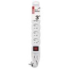 Emos Extension cord 3 m, 5 sockets, switch, white | 1 piece