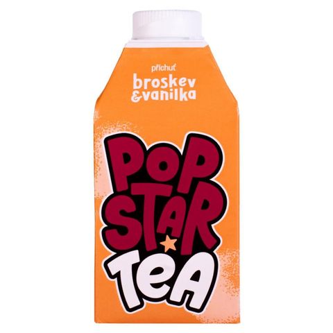 Popstar Tea broskev a vanilka ledový čaj | 0.5 l