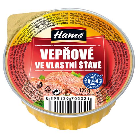 Hamé Vepřové maso ve vlastní šťávě | 125 g