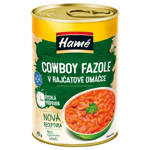 Hamé Cowboy Fazole v rajčatové omáčce | 415 g