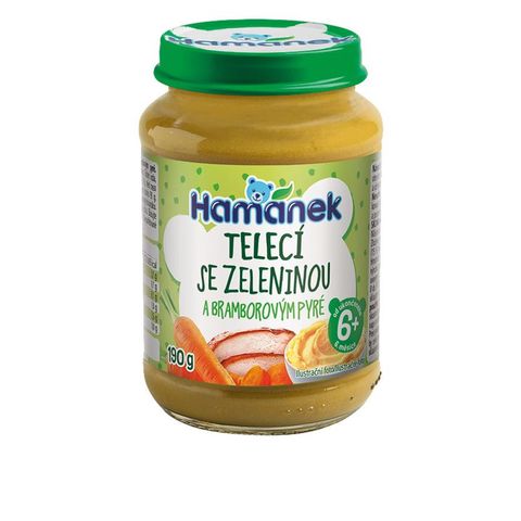 Hamánek Kojenecká výživa telecí & zelenina | 190 g