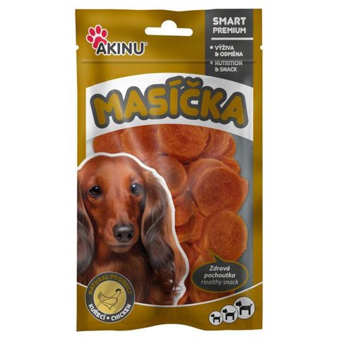 Akinu Krmivo pro psy Masíčka kuřecí chipsy | 75 g