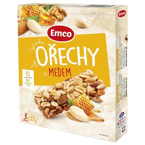 Emco honey nut bar | 3 x 35 g