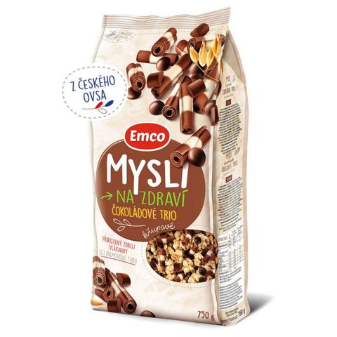 Emco Mysli crunchy chocolate trio | 750 g