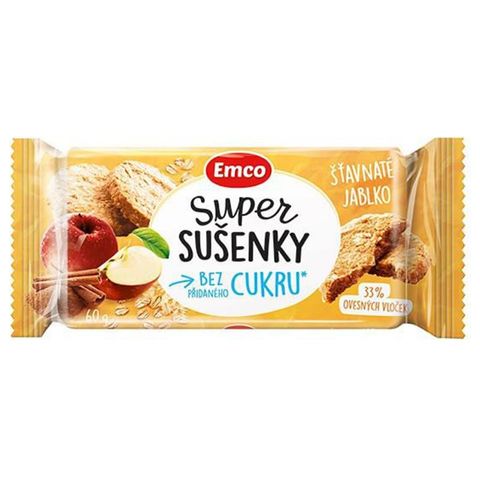 Emco Super Sušenky jablko | 60 g