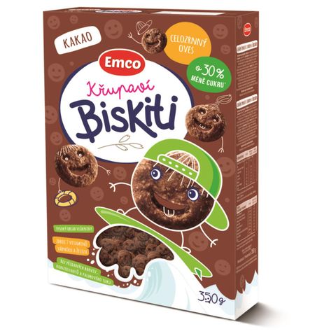 Emco Crunchy Biskiti cocoa | 350 g