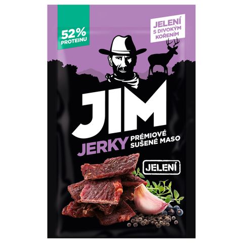 JIM JERKY Sušené maso jelení | 23 g