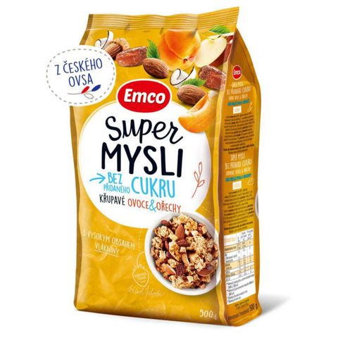 Super mysli bez přidaného cukru s ovocem a ořechy | 500 g