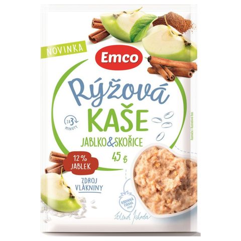 Emco Rice Porridge Apple & Cinnamon | 45 g