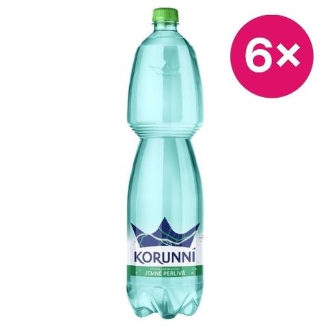 Korunní Voda jemně perlivá | 6 x 1.5 l