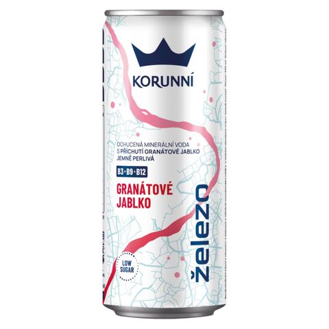 Korunní minerální voda granátové jablko jemně perlivá | x 330 ml