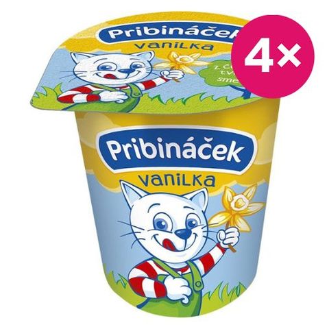 Pribináček Tvarohový krém vanilka | 4 x 70 g