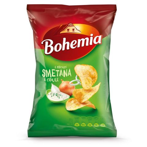 Bohemia Chips with Sour Cream and Onion Flavor | 60 g