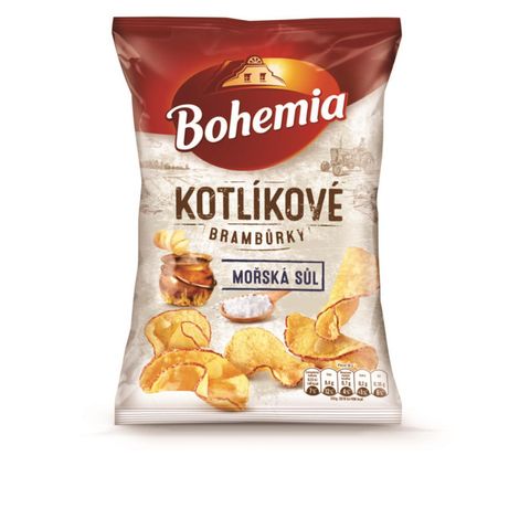 Bohemia Kotlíkové brambůrky mořská sůl | 100 g