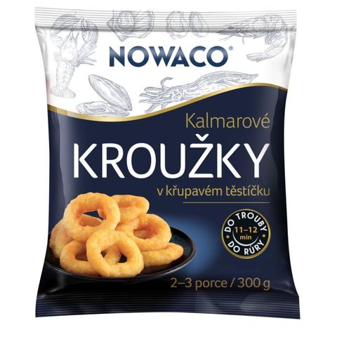 Nowaco Kalamárové kroužky obalovanné | 300 g