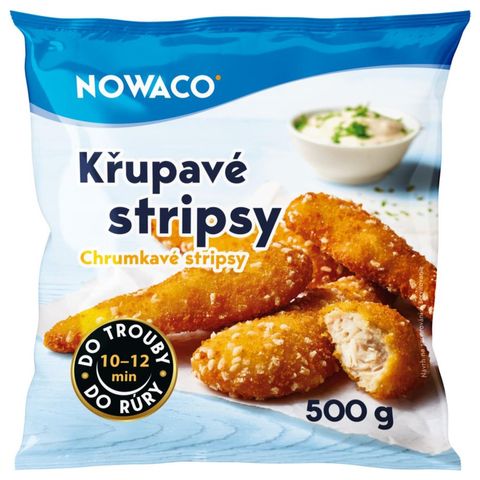 Nowaco Kuřecí stripsy obalované | 500 g