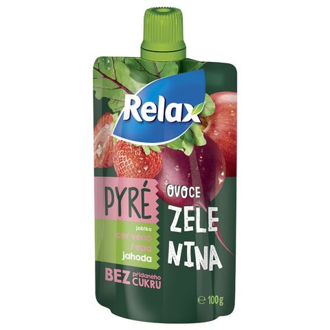 Relax Pyré jablko, červená řepa & jahoda | 100 g